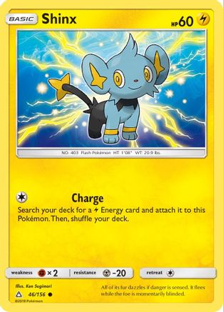 Shinx (46) (46) 046 - Reverse Holofoil SM Ultra Prism - Common