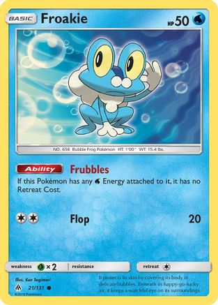 Froakie (21) (21) 021 - Reverse Holofoil SM Forbidden Light - Common