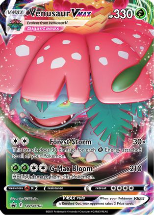 Venusaur VMAX SWSH102 - Holofoil SWSH Sword & Shield Promo Cards - Promo