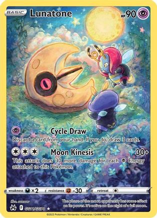Lunatone GG11 - Holofoil SWSH Crown Zenith Galarian Gallery - Ultra Rare