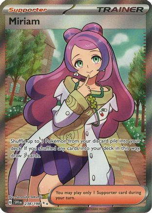 Miriam 238/198 - Holofoil SV01 Scarlet & Violet Base Set - Ultra Rare