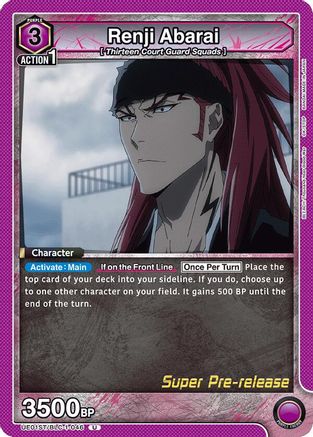 Renji Abarai (046) (UE01ST/BLC-1-046) - UE01ST BLEACH ThousandYear Blood War Super PreRelease Starter Deck