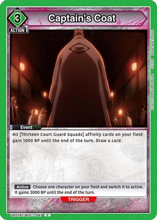 Captain's Coat (UE01BT/BLC-1-097) - UE01BT BLEACH ThousandYear Blood War