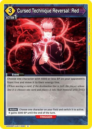 Cursed Technique Reversal: Red (UE03BT/JJK-1-030) - UE03BT Jujutsu Kaisen