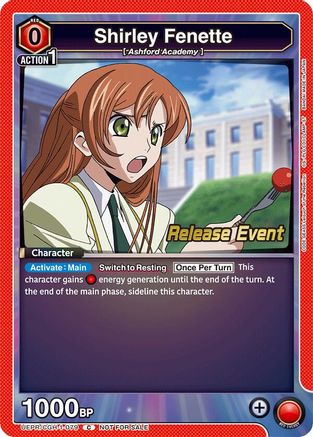 Shirley Fenette (079) (UEPR/CGH-1-079) - UE04BT Code Geass Lelouch of the Rebellion Release Event Cards