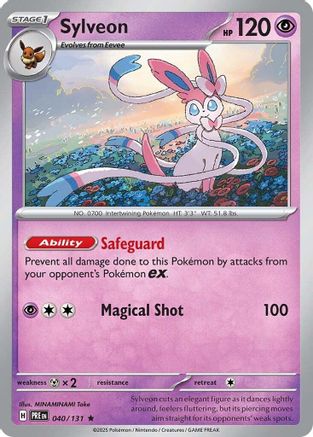 Sylveon 040 - Reverse Holofoil SV Prismatic Evolutions - Rare