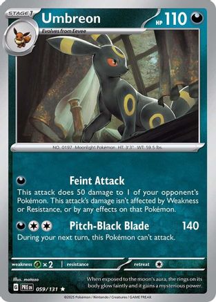 Umbreon 059 - Reverse Holofoil SV Prismatic Evolutions - Rare