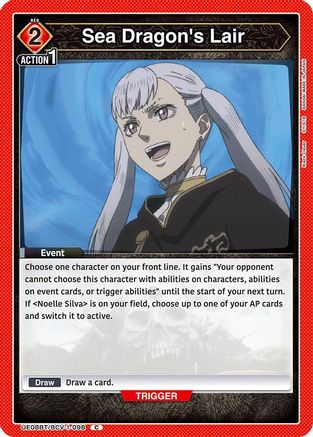 Sea Dragon's Lair (UE08BT/BCV-1-098) - UE08BT Black Clover