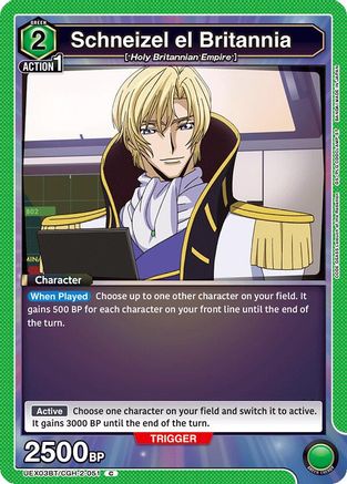 Schneizel el Britannia (UEX03BT/CGH-2-051) - UEX03BT CODE GEASS Lelouch of the Rebellion Vol2