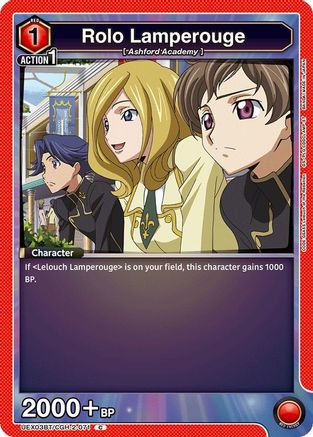 Rolo Lamperouge (071) (UEX03BT/CGH-2-071) - UEX03BT CODE GEASS Lelouch of the Rebellion Vol2