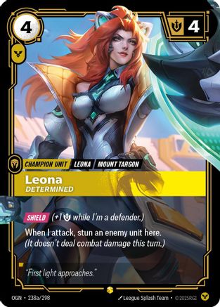 Leona - Determined (Alternate Art) (238a/298) - Origins