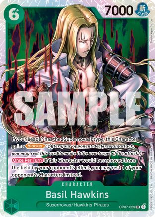 Basil Hawkins - OP07-029 (Reprint) (OP07-029) - Premium Booster -The Best- Vol. 2 Foil