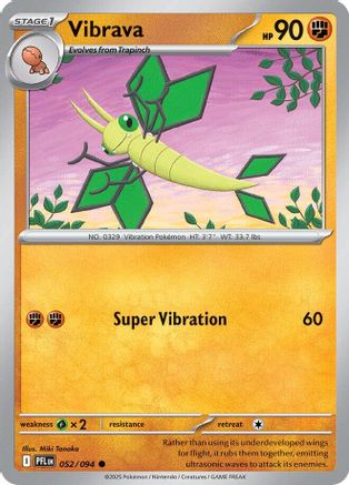 Vibrava 052 - Reverse Holofoil ME02 Phantasmal Flames - Common