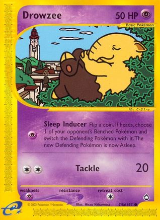 Drowzee (74a) (74a) 74a Aquapolis - Common