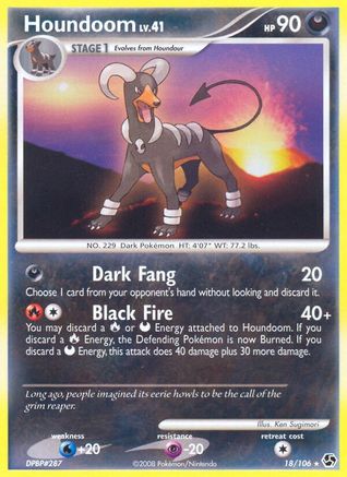 Houndoom - Reverse Holofoil Great Encounters - Rare