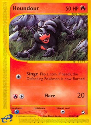 Houndour (86) (86) 086 - Reverse Holofoil Aquapolis - Common