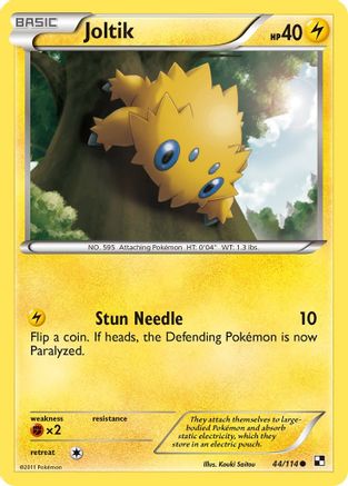 Joltik (44) (44) 044 Black and White - Common