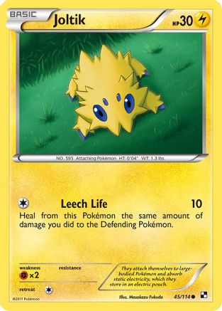 Joltik (45) (45) 045 - Reverse Holofoil Black and White - Common