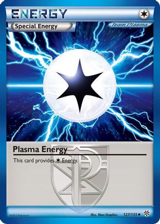 Plasma Energy (Team Plasma) 127 - Reverse Holofoil Plasma Storm - Uncommon