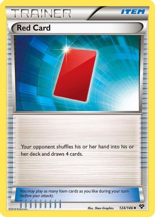 Red Card 124 XY Base Set - Uncommon