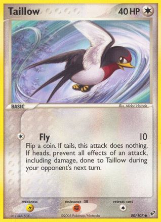 Taillow 080 - Reverse Holofoil Deoxys - Common
