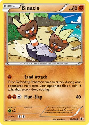 Binacle 038 - Reverse Holofoil XY Roaring Skies - Common