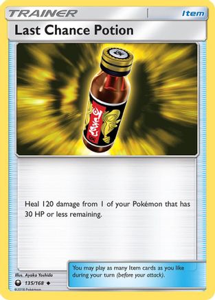 Last Chance Potion 135/168  - Reverse Holofoil SM  Celestial Storm - Uncommon