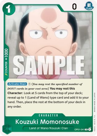 Kouzuki Momonosuke (OP01-041) - Romance Dawn Foil