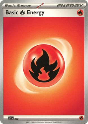 Basic Fire Energy 002  SVE Scarlet & Violet Energies - Common