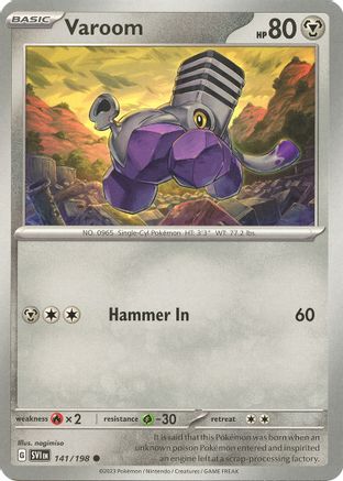 Varoom 141/198  SV01 Scarlet & Violet Base Set - Common