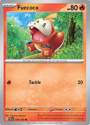 Fuecoco 034/193  SV02 Paldea Evolved - Common