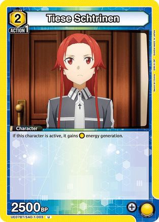 Tiese Schtrinen (UE07BT/SAO-1-003) - UE07BT Sword Art Online