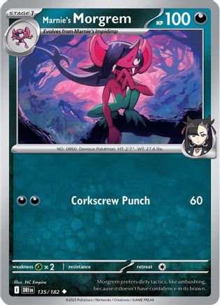 Marnie's Morgrem 135  SV10 Destined Rivals - Uncommon