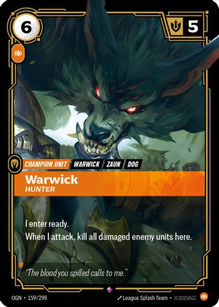 Warwick - Hunter (159/298) - Origins