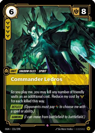 Commander Ledros (231/298) - Origins