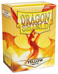 Dragon Shield Sleeves: Standard- Matte Yellow (100 ct.)