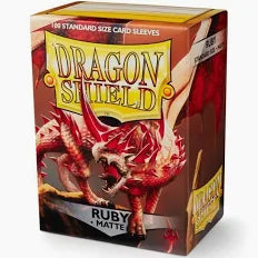 Dragon Shield Sleeves: Standard- Matte Ruby (100 ct.)