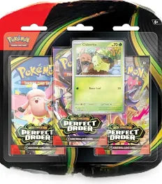 Pokemon TCG: Mega Evolution 03 Perfect Order- 3- Booster Blister